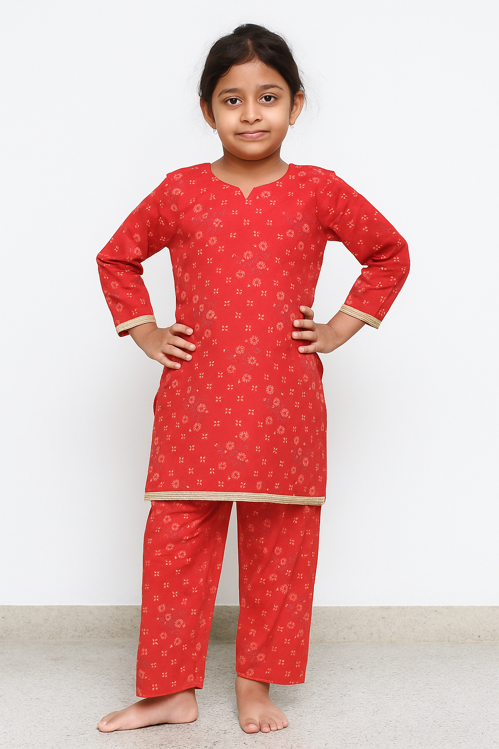 Digital Mix Printed Lawn-Red - Image 2